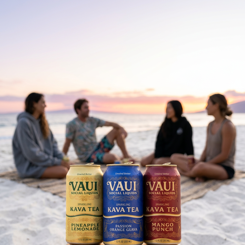 Kava Tea Starter Pack – 6 Cans, Mixed Flavors | Vaui