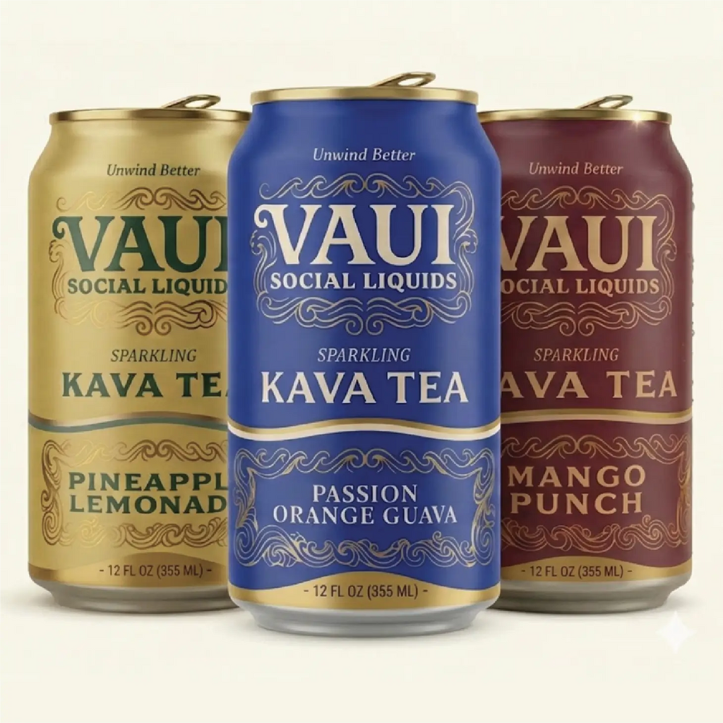 Kava Tea Starter Pack – 6 Cans, Mixed Flavors | Vaui