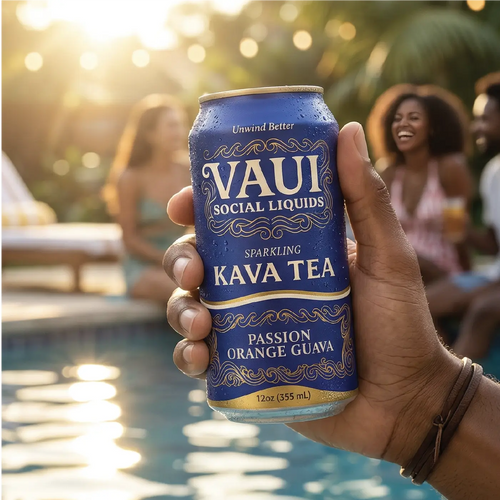 Sparkling Kava Tea - Passion Orange Guava - 12oz Can 20pk