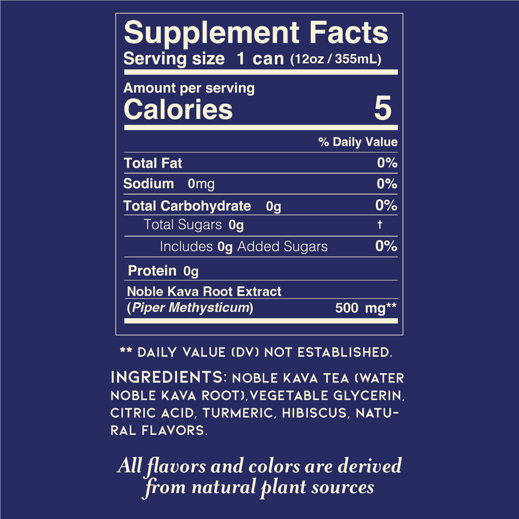 Sparkling Kava Tea - Passion Orange Guava - 12oz Can 20pk
